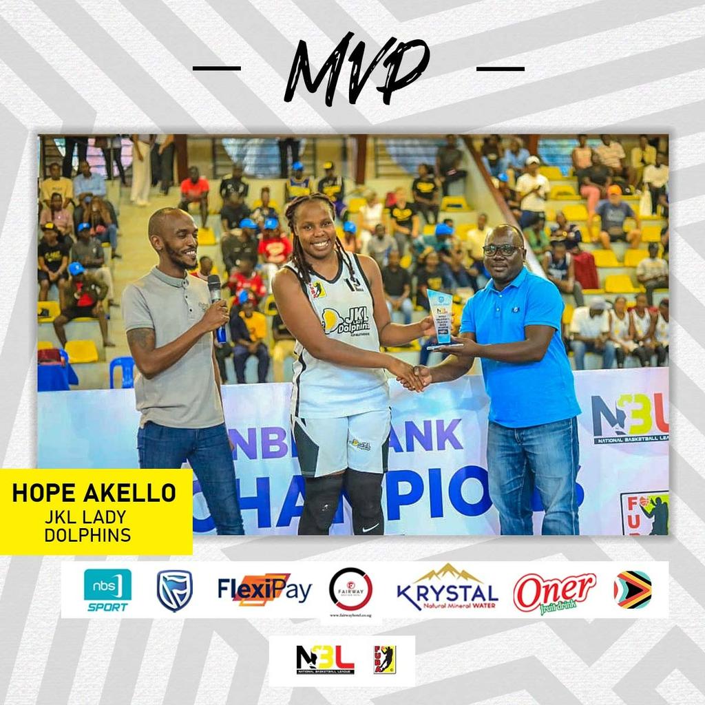 The league's most valuable players, JKL Lady Dolphins' Hope Akello.

#NBL23 
#NBLPlayoffs23
