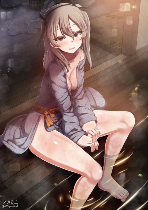 少し早いですが、愛里寿ちゃんお誕生日おめでとう✨!

温泉の熱気でぼーっとしている愛里寿ちゃんです☺️。 