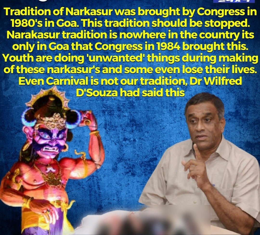 AmarnathAldona's tweet photo. Narakasur Vadh is age old tradition of Goa. Bhrashtachar Asuras, Drugs Asuras, Land Grabber Asuras, Murder Asuras, Rape Asuras are introduced by MODIfied @BJP4India @BJP4Goa in 2012. @SudinDhavalikar can be rest assured that @INCIndia @INCGoa will eliminate all of them in 2024. https://t.co/U8obXg2YN0