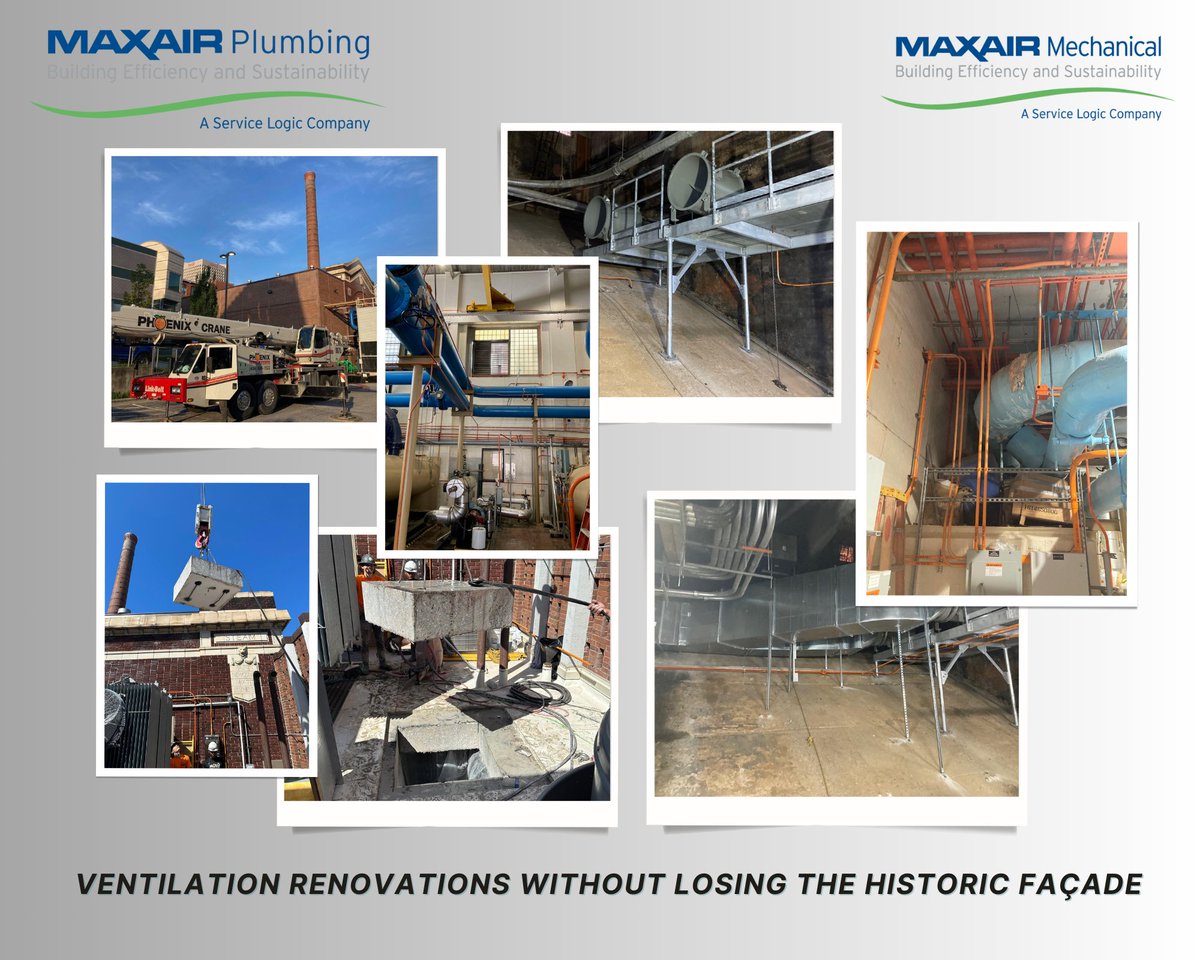 We were able to improve #ventilation in a historic #central #plant #facility while maintaining the #building's historic façade.
Learn about our services: bit.ly/3myBcn6
#atlanta #georgia #FacilityManagers #BuildingOwners #Support   #Ventilation #HVAC #Renovations