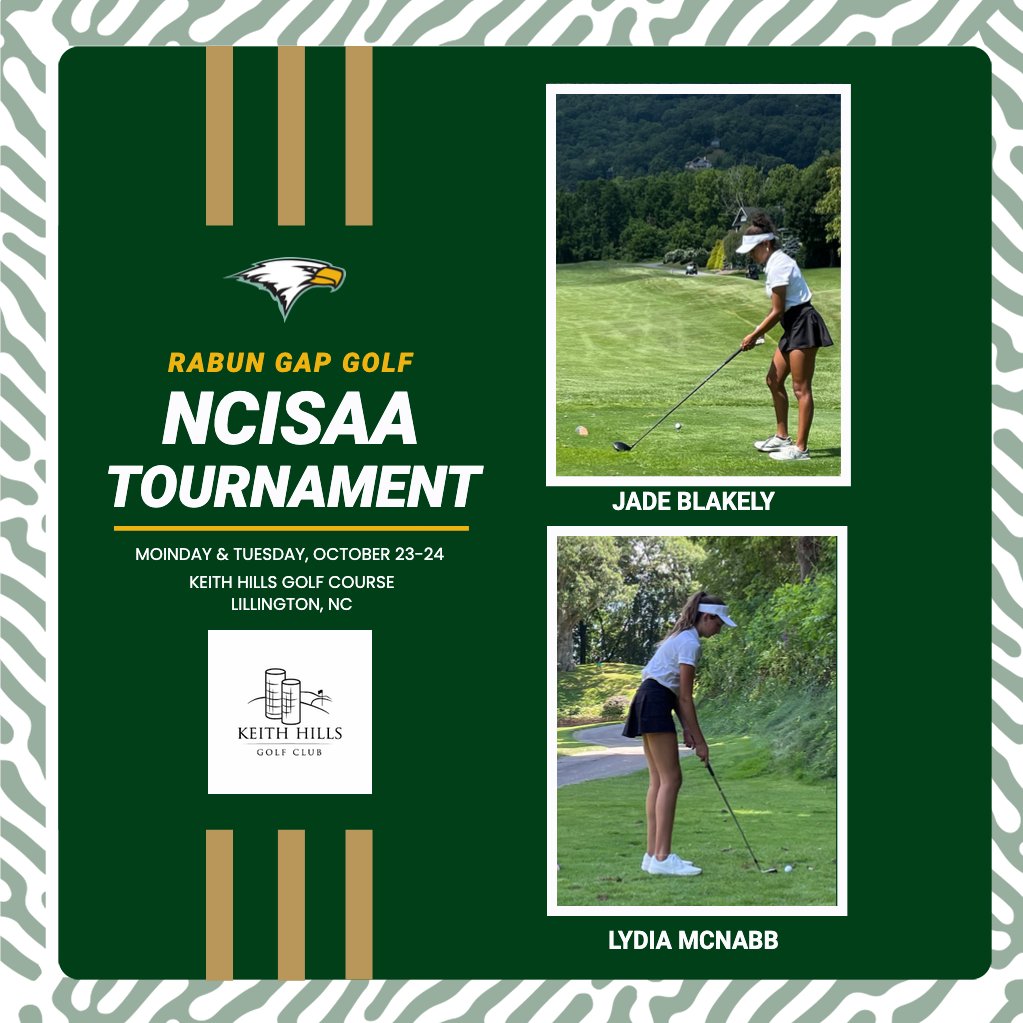 Hit it far! Hit it straight! Good luck Lydia and Jade in this week's state tournament! We're all rooting for you and can't wait to celebrate an awesome result when you get home! 

#LeadTheWay #1RG

<a href="/RGNS/">Rabun Gap-Nacoochee School</a>