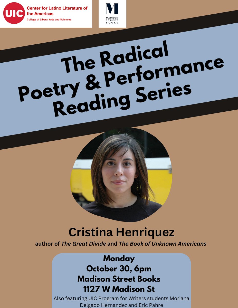 Center for Latinx Literature of the Americas @UIC tweet media