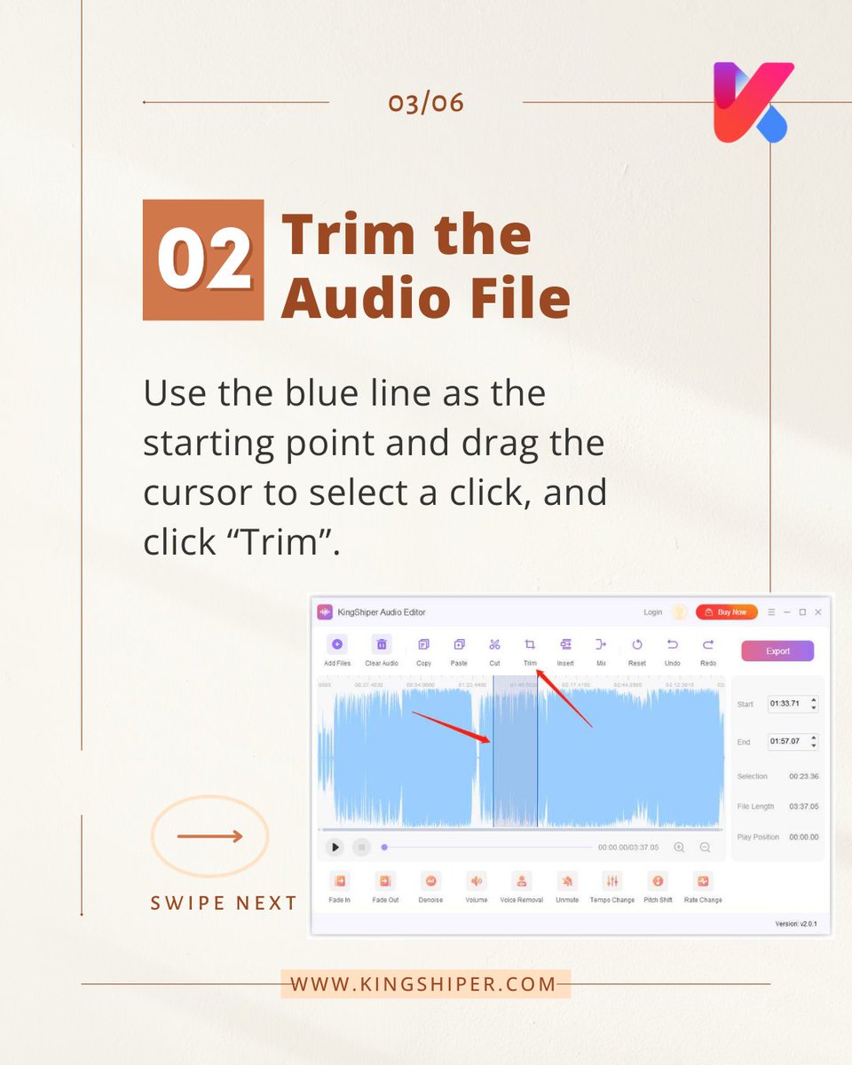ShiperKing's tweet image. 🔥4 Steps to make a custom ringtone on your Phone
🆓Download Link🔗: bit.ly/3p2y03W
✍️Text Guide🔗: kingshiper.com/support/158.ht…

#kingshiper #editaudio #ringtone #phone #trimmer #music