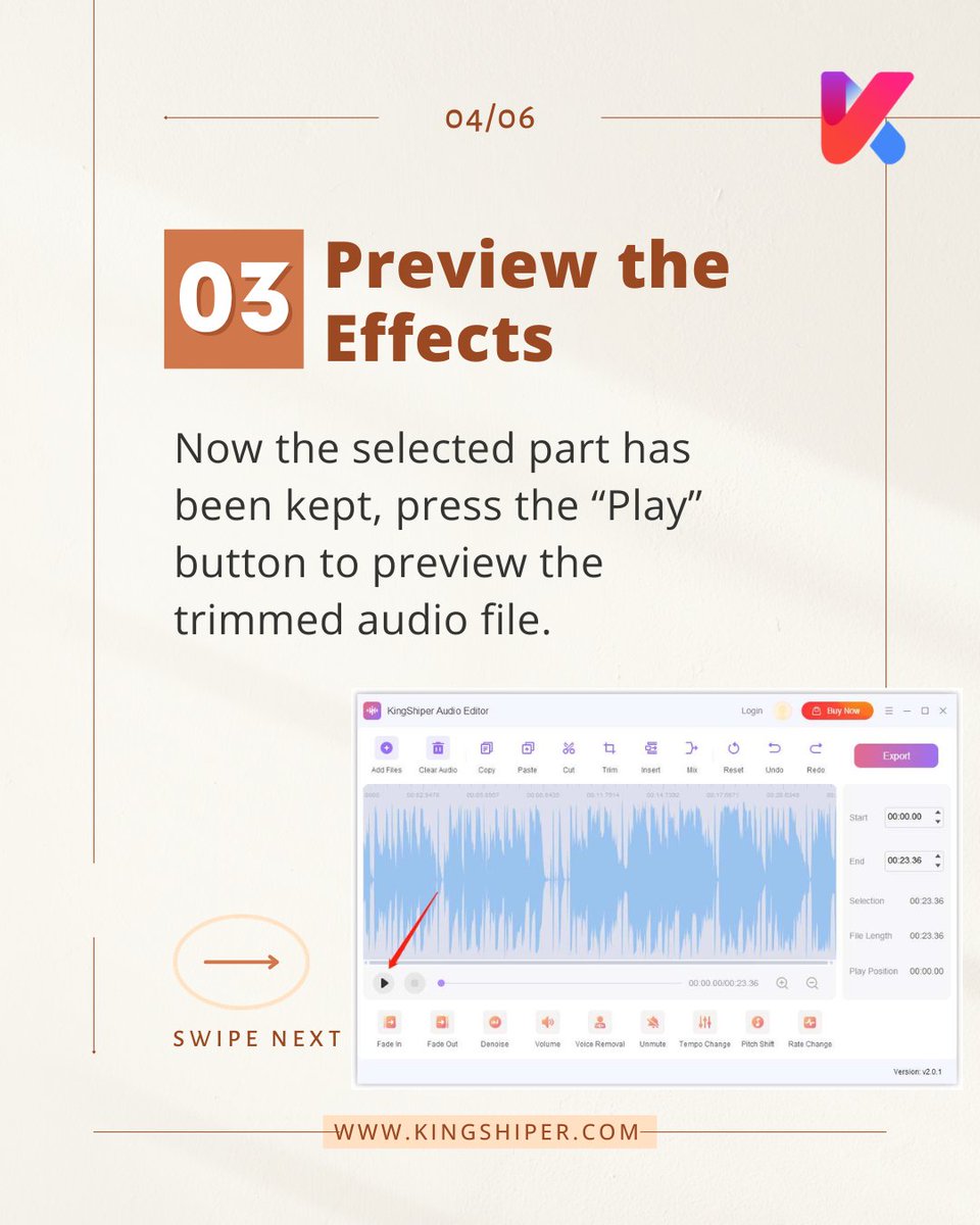 ShiperKing's tweet image. 🔥4 Steps to make a custom ringtone on your Phone
🆓Download Link🔗: bit.ly/3p2y03W
✍️Text Guide🔗: kingshiper.com/support/158.ht…

#kingshiper #editaudio #ringtone #phone #trimmer #music