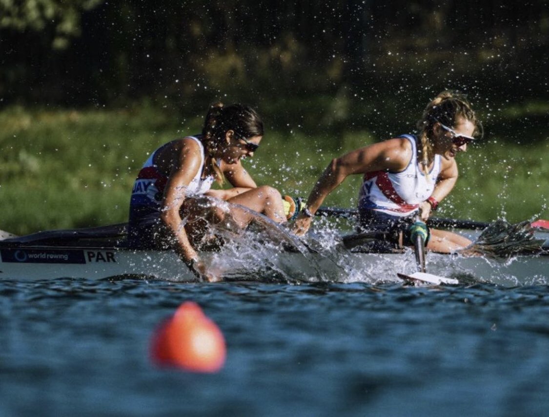 coparaguay's tweet photo. 🇵🇾 #TeamParaguay en los Juegos Panamericanos #Santiago2023🇨🇱

🚣🏻‍♀️#Remo W2 | 🙋🏻‍♀️🙋🏻‍♀️ ¡@ale_alonso1 y @martineznicole_ obtuvieron la primera Medalla Panamericana 🥉 de la historia del Remo Nacional!

🌟 ¡JUNTOS HACIENDO HISTORIA! 

#ParaguayPuede #TeamPYxSantiago https://t.co/D5HZedEH1I