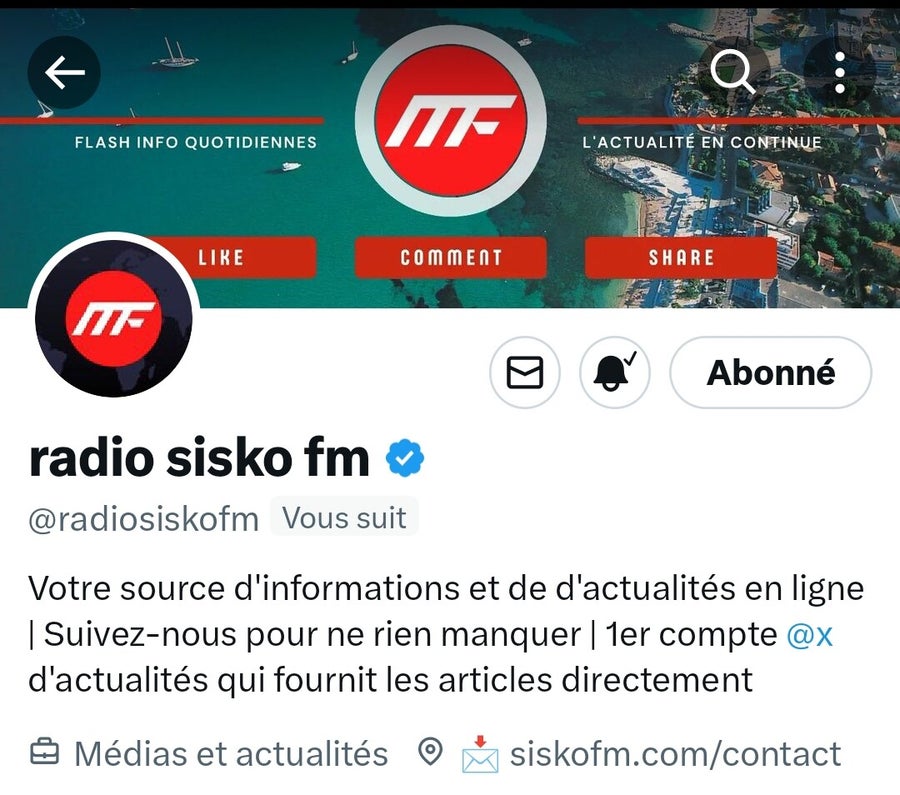 sahbymehalla's tweet photo. Votre source d'informations et de d'actualités en ligne | Suivez-nous pour ne rien manquer | 1er compte @x d'actualités qui fournit les articles directement
Abonnez-vous à notre compte pour rester connecté et ne rien manquer. 📚✨ #AbonnezVous #RestezInformés"
https://t.co/Sa2HkyYxrE