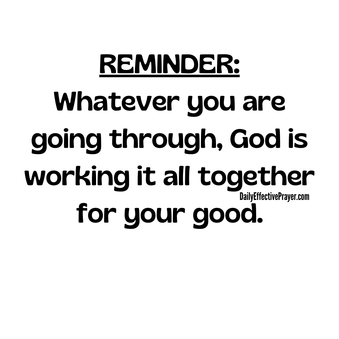 God is working it all together for your good. 🙌 (Romans 8:28)

#allthingsworktogether #GodIsWorking #TrustGod #Godlovesyou #Godisgood #GodIsAble #Godisfaithful #TrustingGod #Godiswithyou #GodsGotYou