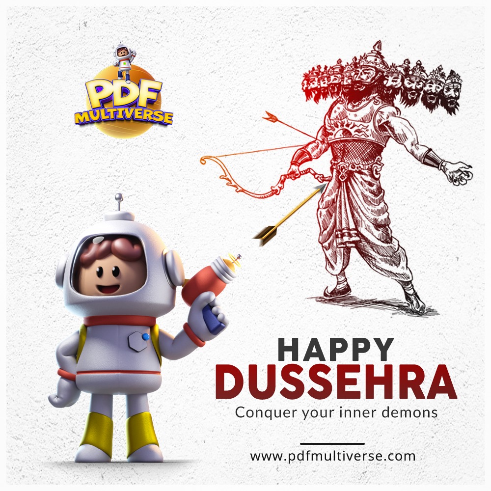 PdfMultiverse's tweet image. May the auspicious occasion of Dussehra bring you and your family, happiness, peace, and prosperity.
#pdfmultiverse #pdf #india #usa #japan #korea #wordtopdf #ppttopdf #exceltopdf #jpgtopdf #mergepdf #splitpdf #extractpdf #compresspdf #signpdf #dussehra #wishes #conquer #demons