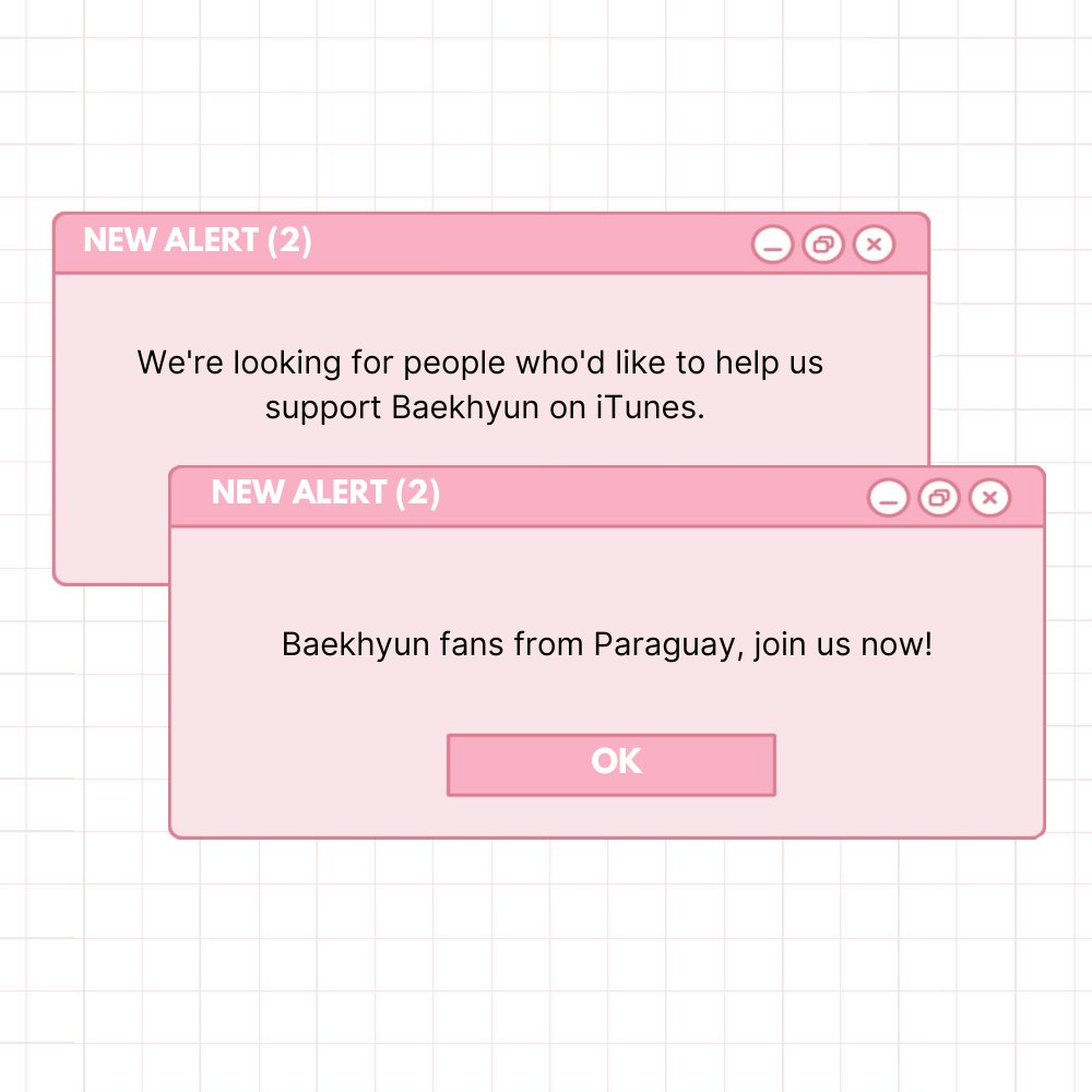 We're looking for people from Paraguay who'd like to help us support Baekhyun on iTunes. If you're interested, please contact us via DM. #백현 #BAEKHYUN @B_hundred_Hyun