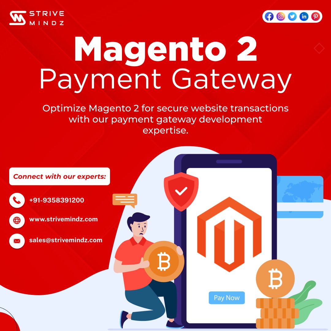 strivemindz's tweet image. Elevate Your E-Commerce with Strivemindz’s Magento 2 Payment Gateway Development Services!
Visit to learn more: strivemindz.com
#strivemindz #magento2modules  #magento2extensiondevelopment  #magento2paymentgateway  #magento2retailfinanceextension #magento2storemodule