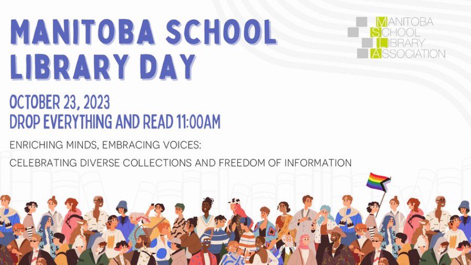 Today is Manitoba School Library Day. Thank your school library staff for all that they do to support students and teachers. School libraries are a cornerstone of the education system. Every student should have access to a fully staffed and well funded school library.