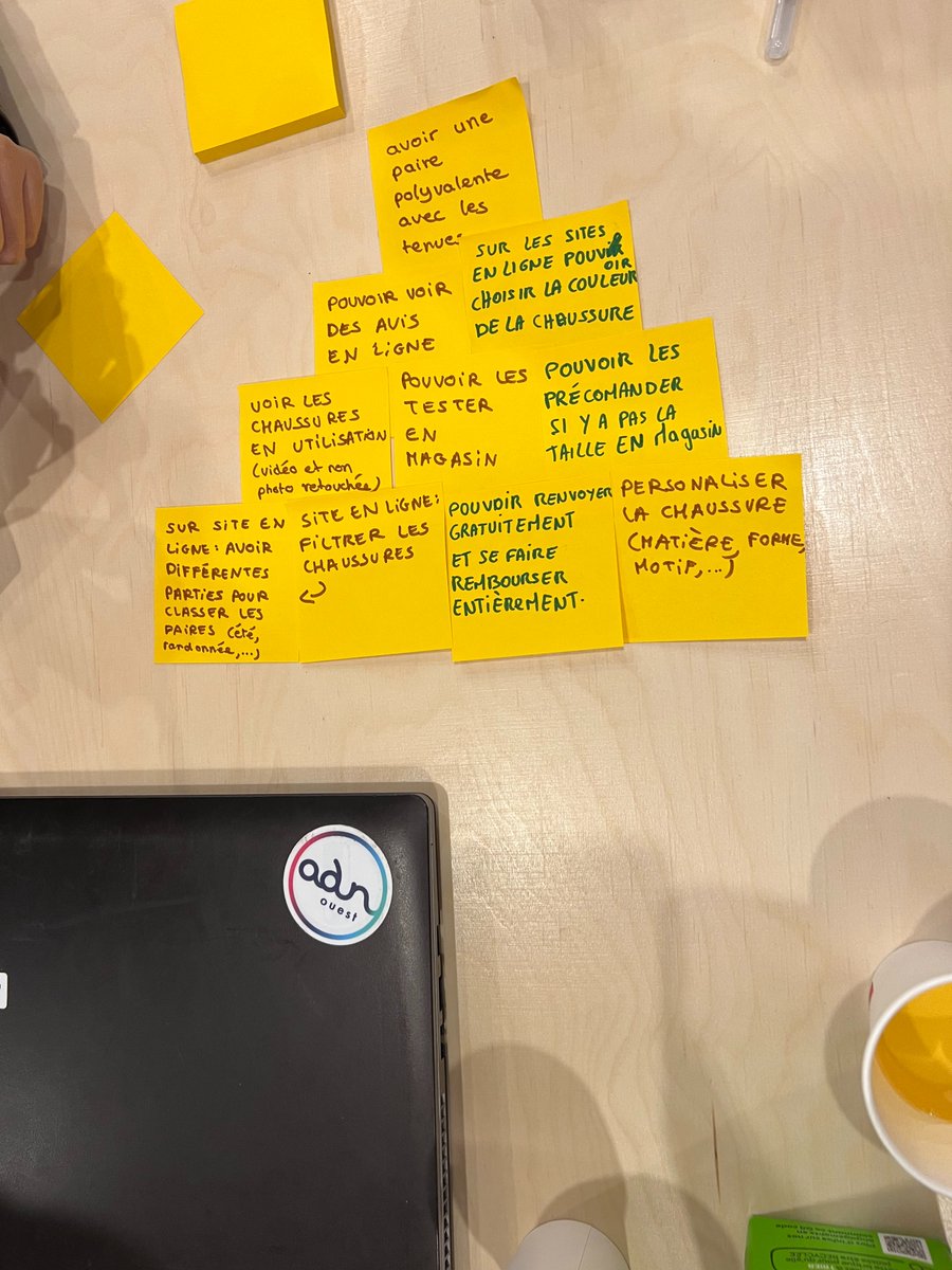 RCA_logiciels's tweet image. Aujourd&apos;hui, Maïwenn, Product Designer dans notre équipe #produit anime un atelier UX/UI  au @LeWagonNantes dans le cadre de #GirlsRCoding avec @adnouest
A la découverte des bases du design de produit.  Le thème : inventer un service web pour des sneakers personnalisées 🖌️