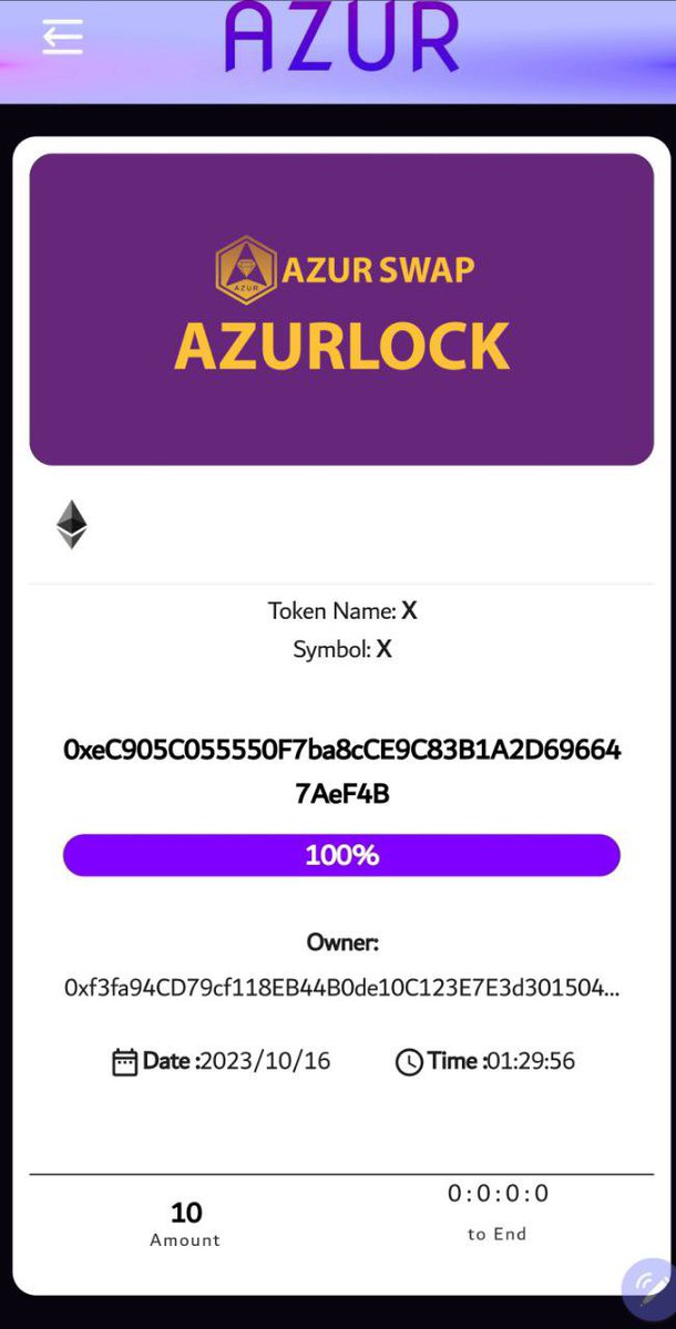 AzurSwap tweet media