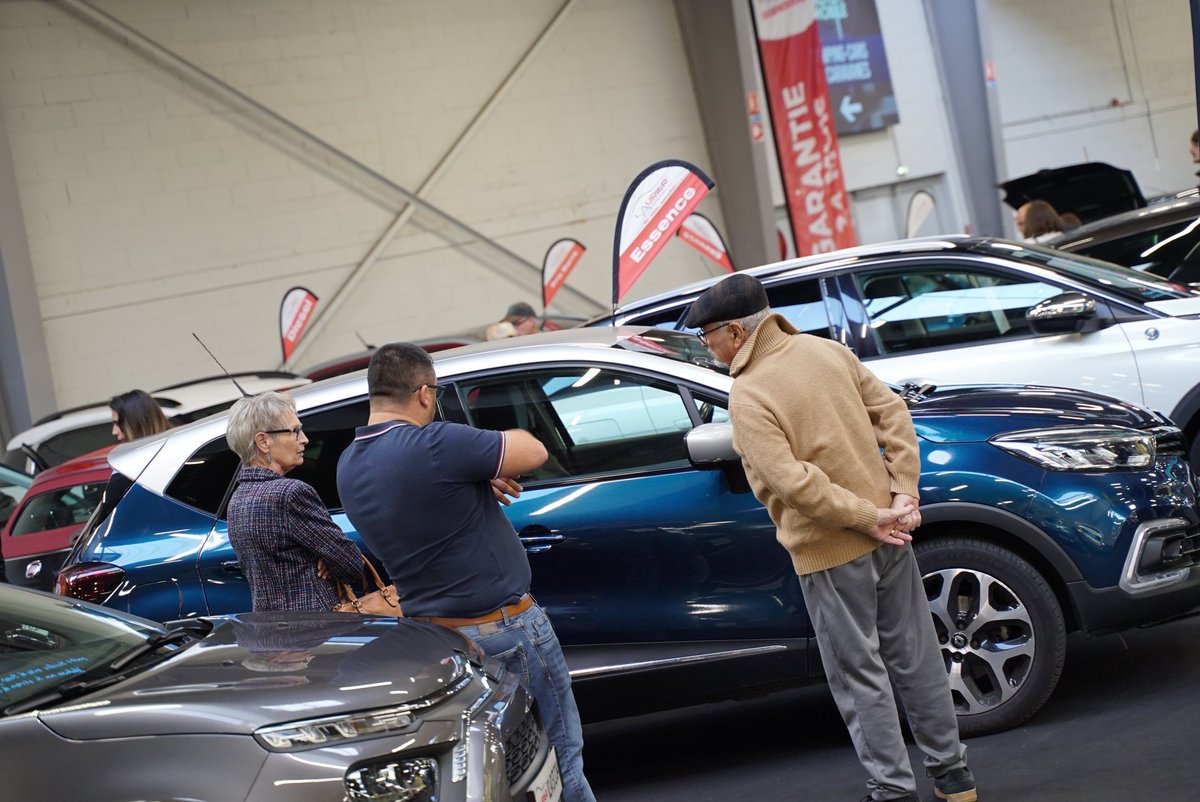 ToursAutoMobile's tweet photo. Les véhicules d'occasion sont aussi au Salon Tours Auto &amp; Mobile 🚙

Profitez des bonnes affaires proposées par nos exposants occasion jusqu'à ce soir 🤩 https://t.co/qqdcnft9dr