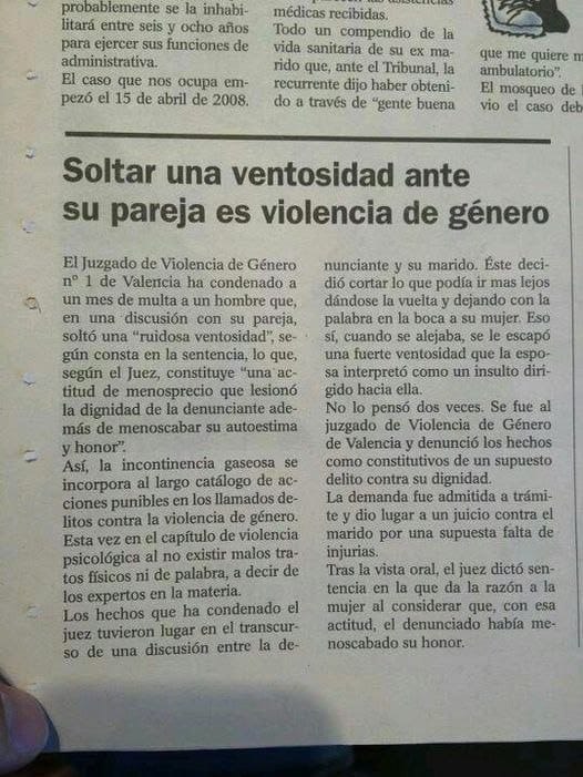 TechPenal's tweet photo. La justicia a veces nos sorprende con decisiones que desafían el sentido común. En Valencia, un simple pedo se convirtió en caso de violencia de género. ¿Dónde está el límite de lo absurdo? ⚖️ #DerechoPenalTech #JusticiaIncomprensible #PenalTech https://t.co/4DmWpkA3aA