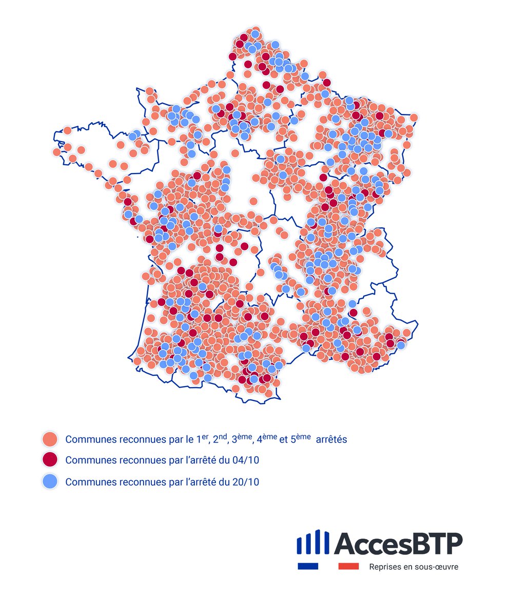 BtpAcces's tweet photo. ❗NOUVEL ARRÊTÉ CAT-NAT - 20/10/2023📷   

Sécheresse : + de 250 communes ajoutées. AccesBTP à votre service. Questions ? Contactez-nous au 0805 032 033. 
Arrêté complet : https://t.co/QJO5dqY0DO 

Restons solidaires !   

#Sécheresse #AccèsBTP #CATNAT https://t.co/cKIDV0HQcl