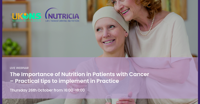 NutriciaHCPUK's tweet photo. Registration is still open!

Tune into our webinar on ‘The Importance of Nutrition in Patients with Cancer’ Thursday 26th October with guest speakers Mhairi Donald &amp; Ali Hodge
