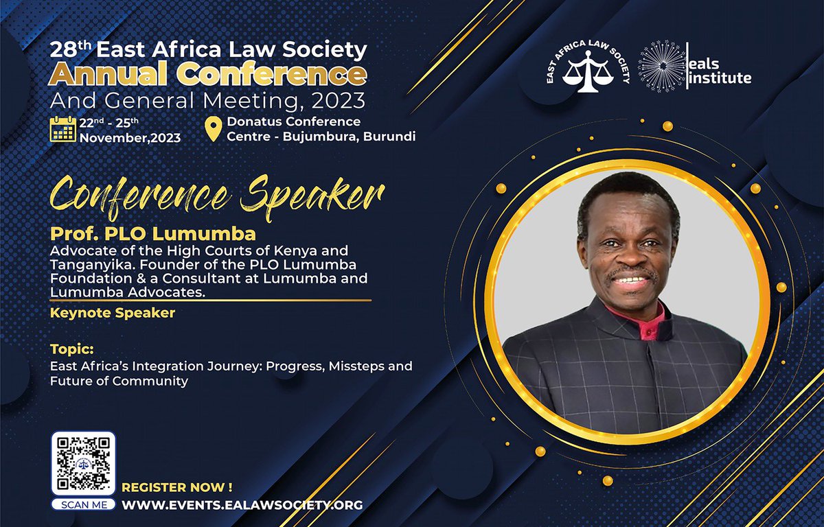 Thrilled to extend an exclusive invitation to connoisseurs of excellence! Join us at the 28th EALS Annual conference in Bujumbura, as we proudly announce our Chief Guest H.E @GeneralNeva Reserve your slot promptly 👇👇events.ealawsociety.org #EALS2023 @lawsocietykenya