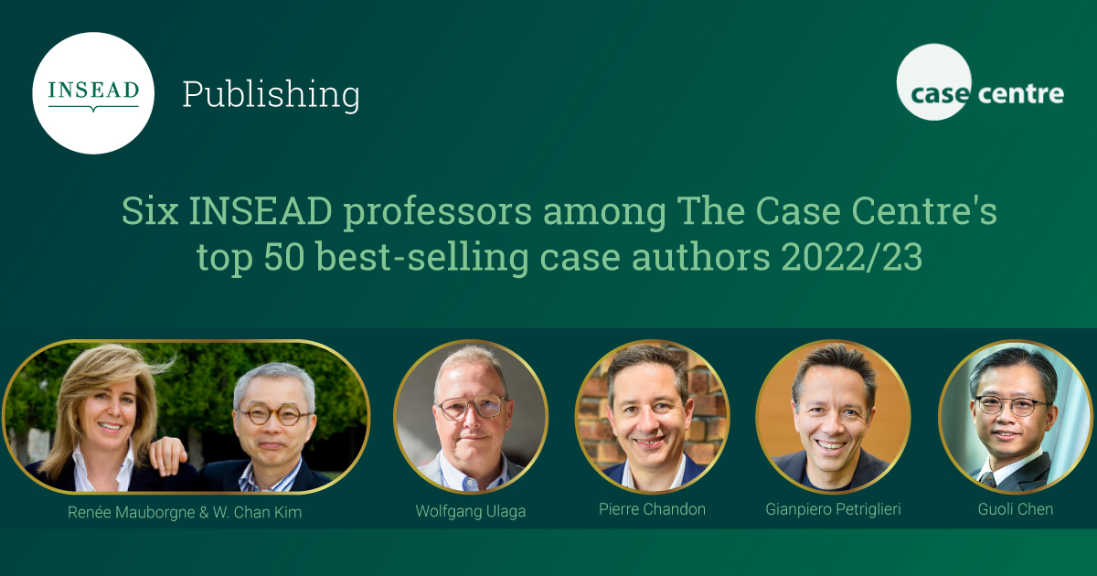 We're glad to announce that six INSEAD professors have been listed in the 2022/2023 top 50 best-selling case authors by @TheCaseCentre !   Learn more about our authors and their best-selling cases: publishing.insead.edu/news/six-insea…   #faculty #research #academicexcellence #inseadmoments