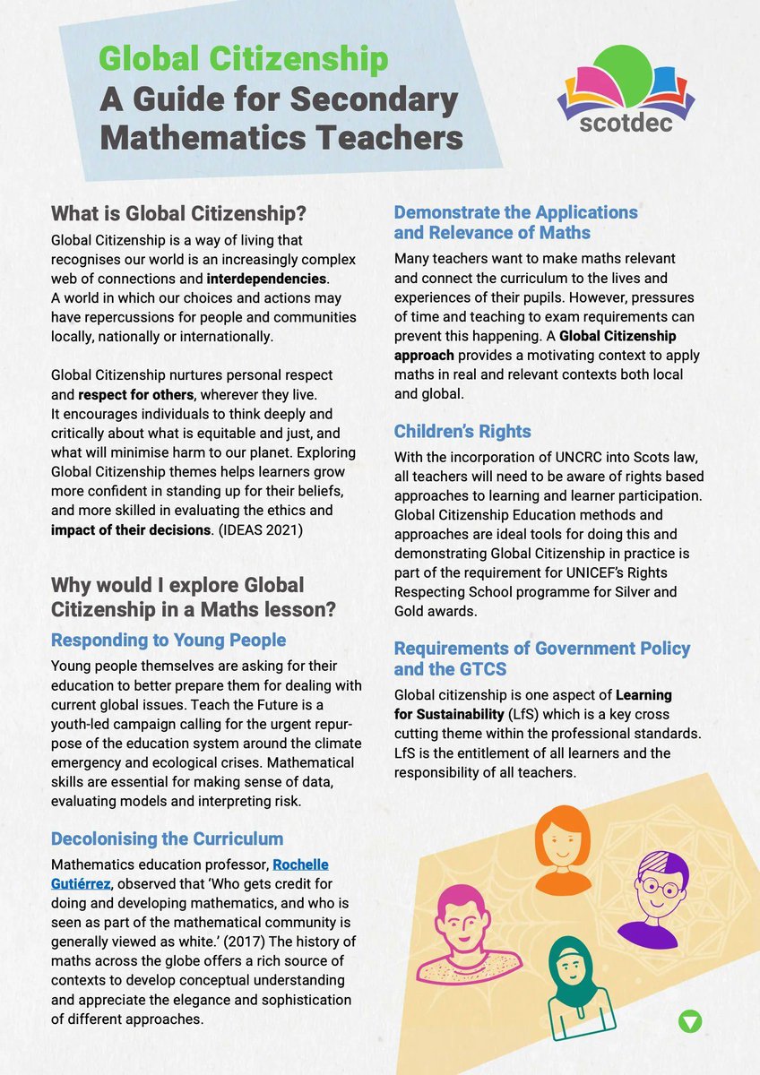 Many young people are passionate about social justice, active in movements like #Fridays4Future #BLM - movements that can be understood + accelerated through a grasp of numbers and data. 

Download our Guide for Secondary Maths Teachers: bit.ly/scotdec_global…

#MathsWeekScot