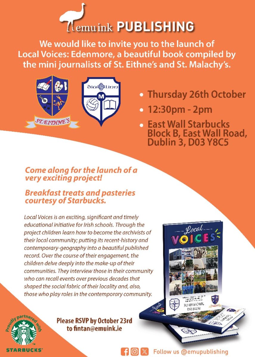 steithnes's tweet photo. We are thrilled to announce the launch of ‘Local Voices:Edenmore’ a beautiful book complied by mini journalists of St.Eithne’s &amp; St.Malachy’s this Thursday at 12.30pm! #steithneslovelearning @PDSTLiteracy @emupublishing https://t.co/ToFaSMRXuc