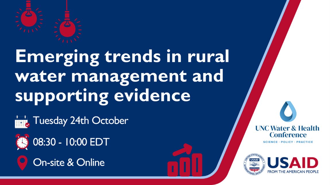 📢💧Want to learn more about developing and evaluating strategies for expanding access to rural water services? Then join the #REALWater side event at the #UNCWaterandHealth Conference 2023 tomorrow.

Register for the virtual event for free: lnkd.in/evDMGP9J