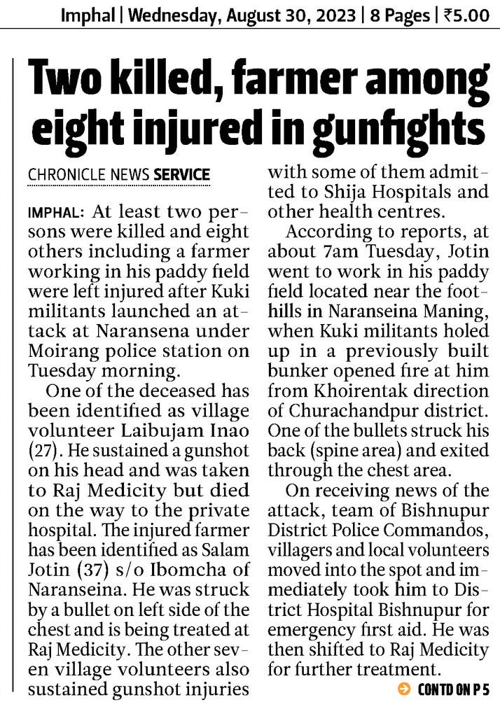 meiteiheritage's tweet photo. 🚨 Immediate attention please; recipe for next flash point #Manipur 

#KukiMilitants set up  multiple new bunkers at Narenseina and its adjacent villages along #Thangjing hill, just 200-800 Metres from Moirang high canal. This has caused fear and concern, particularly among farmers of being  attacked while harvesting crops.

❗️The area is very sensitive because #Meitei farmers were earlier attacked by Militants killing at least 2 individual. Further, the Meitei Pilgrimage site at Thangjing Hill was desecrated by #Kukis by erecting a Holy Cross and militant Zomi Revolutionary Army  flag, causing much anger among Meiteis and Hindus across the world. Link here https://t.co/GGYINsKnlh

❗️The Militants have also expanded their bunkers at the  hilltop of Nelpa Ching which they used earlier to launch attacks on Meetei villages, locals allege. The Sangai Express article here: https://t.co/YuHK5Wqcny

❗️There has been relative calm in Manipur and it is critical that @NBirenSingh @adgpi @Spearcorps @Vineet_K26 @manipur_police
take prompt action to avoid any violence in the region. It is critical to note that if proper harvesting is not done there is a danger of a man made famine https://t.co/1sVgpeaGcU

@ramindesai @BinaNepram
@RajatSethi86 @imosingh @AskAnshul @AbhijitChavda