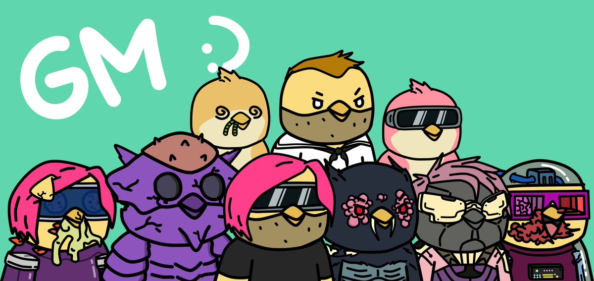 canarypunkNFT's tweet photo. GM ☀️
finally they all gathered
for SivaFams 💕🫶🤟

thanks for adopting all Canary, @Sivasomething 🤗💕🐥 https://t.co/3K9A4KxKpN