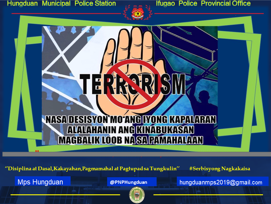 PNPHungduan's tweet image. ＩＮＦＯＧＲＡＰＨＩＣ
ANTI-TERRORISM CAMPAIGN
NTF-ELCAC EO NR 70
#𝙏𝙤𝙎𝙚𝙧𝙫𝙚𝘼𝙣𝙙𝙋𝙧𝙤𝙩𝙚𝙘𝙩
#𝙎𝙚𝙧𝙗𝙞𝙨𝙮𝙤𝙣𝙜𝙉𝙖𝙜𝙠𝙖𝙠𝙖𝙞𝙨𝙖