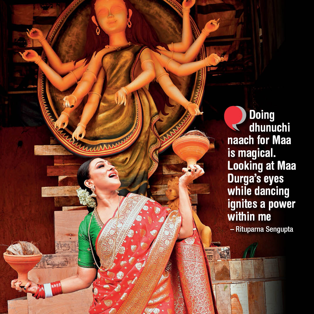 'Performing #dhunuchinaach for #MaaDurga is magical'

@RituparnaSpeaks talked about her Durga Puja plans, the thrill of goddess homecoming and more

#rituparnasengupta #durgapuja #MaDurga #Navratri #Navami #FestiveSeason