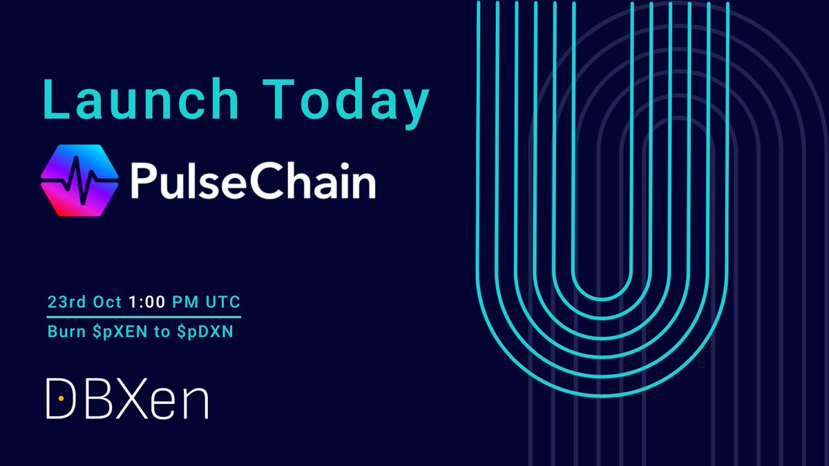 DBXen_crypto's tweet image. Today is the day!
We go live on #PulseChain 🚀

📌#DBXen launch is scheduled for ⏰1PM UTC
📌#DBXeNFT launches 1h after at ⏰2PM UTC

Get ready &amp;amp; set into pole position as we hit 𝐒𝐓𝐀𝐑𝐓🏁
🔥🔥🔥