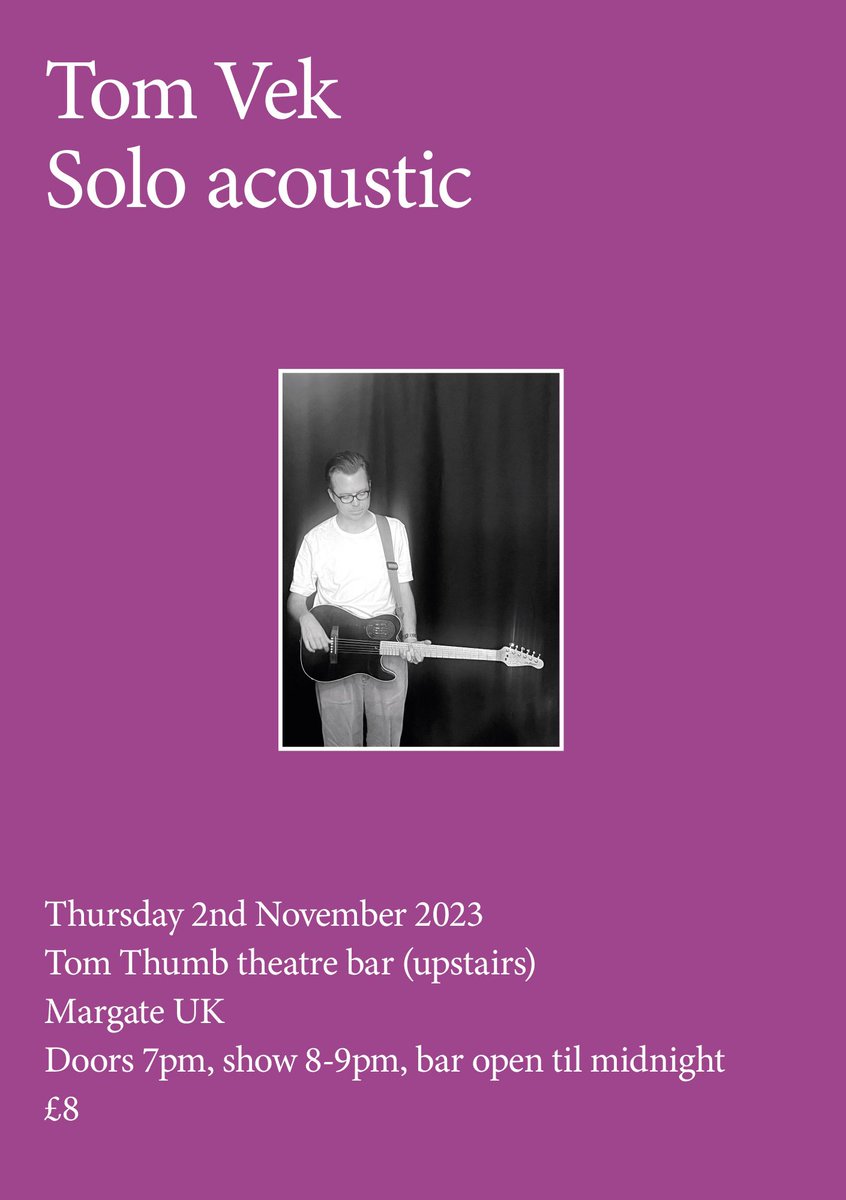 Tom_Vek's tweet photo. Tickets for extremely intimate Margate show are now available here 

https://t.co/LFqN1MAISV https://t.co/Qmf18PUQzj