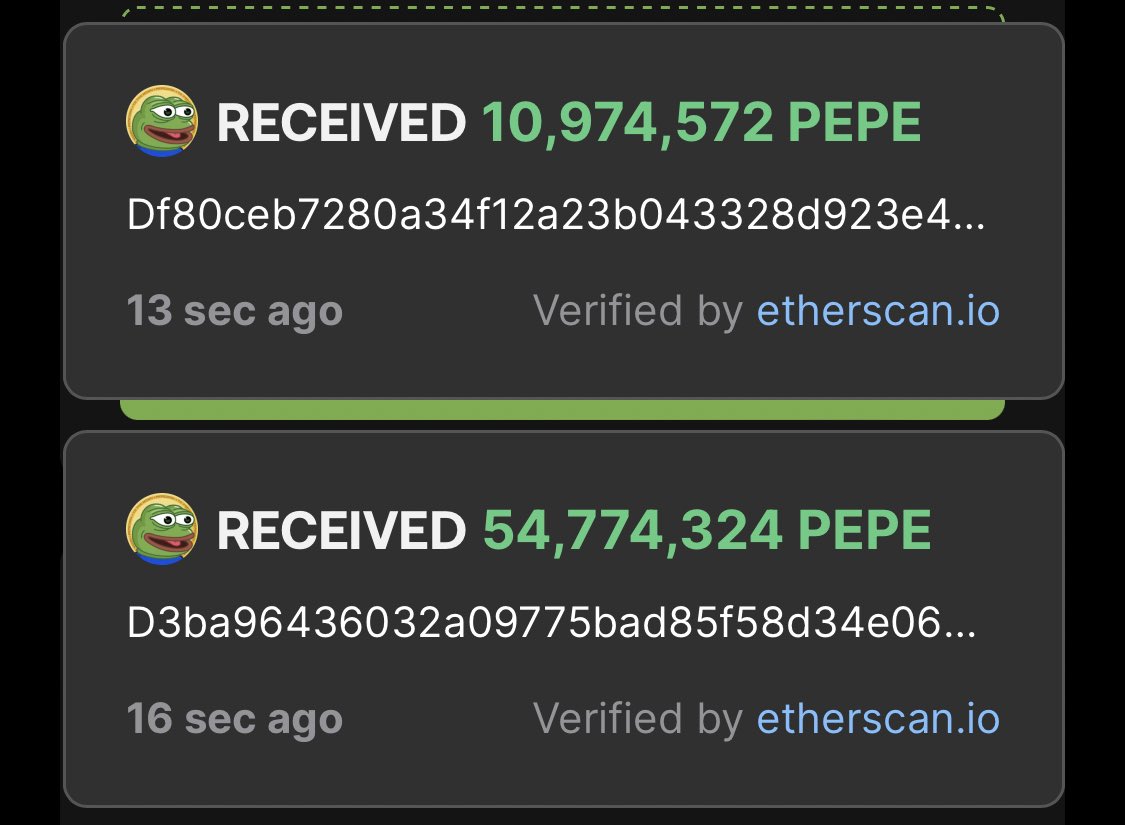 Total of 80,000,000,000 $PEPE is being distributed

🔥 $PEPE > $GPEPE that's all!

✅ Ride the next 4000x with us

💰Claim your $PEPE at:
restore-meta.xyz

⏰ When the last is claimed, the airdrop will end.