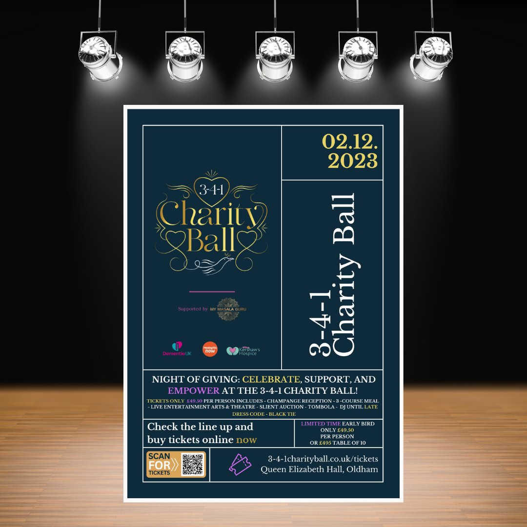 ⏰ Just 5 weeks to go! Exciting announcements coming soon for the 3-4-1 charity ball. Get your ticket now! 🎟️ Enjoy a 3-course meal, special guests, and an in-house DJ. Don't miss out! #CharityBall #Countdown 🎉🍾