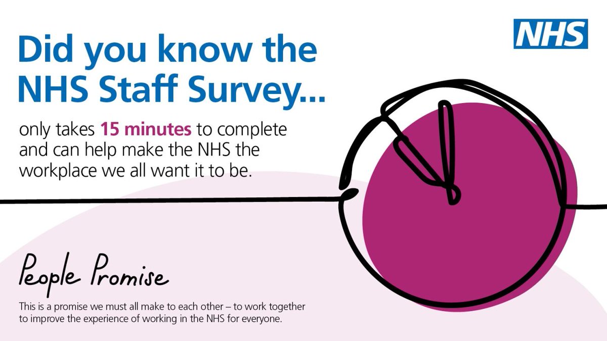 Filling out the 2023 NHS Staff Survey can help bring about lasting change for all of #OurNHSPeople. It takes just 15 minutes to have your say. If you've already completed yours, a big thank you! #NSS2023