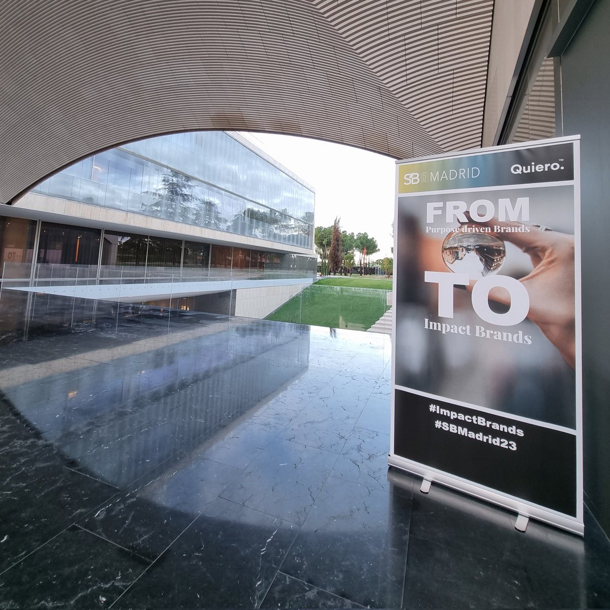 GilesBones's tweet photo. Kicking off the week at Sustainable Brands Madrid 23 bought to us by @somosquiero. A fascinating and necessary 2-day conversation on how to transform from Purpose Driven Brands to Impact Brands. #ImpactBrands #SbMadrid23 https://t.co/ZKLyvzoq1m
