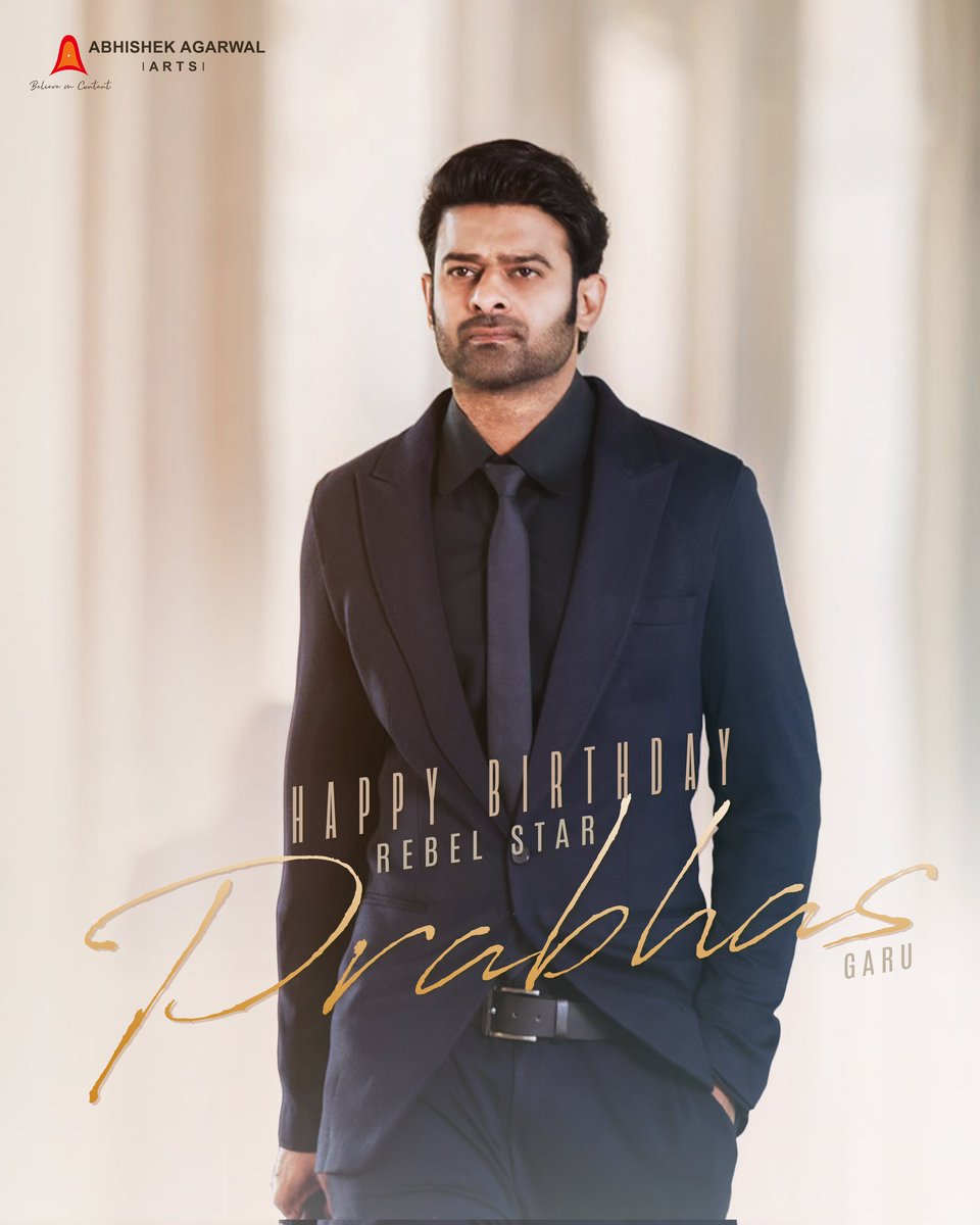 Happy Birthday to the dearest darling Rebel Star #Prabhas Garu ❤️ Thank you for dreaming big and inspiring an entire industry. #HBDPrabhas