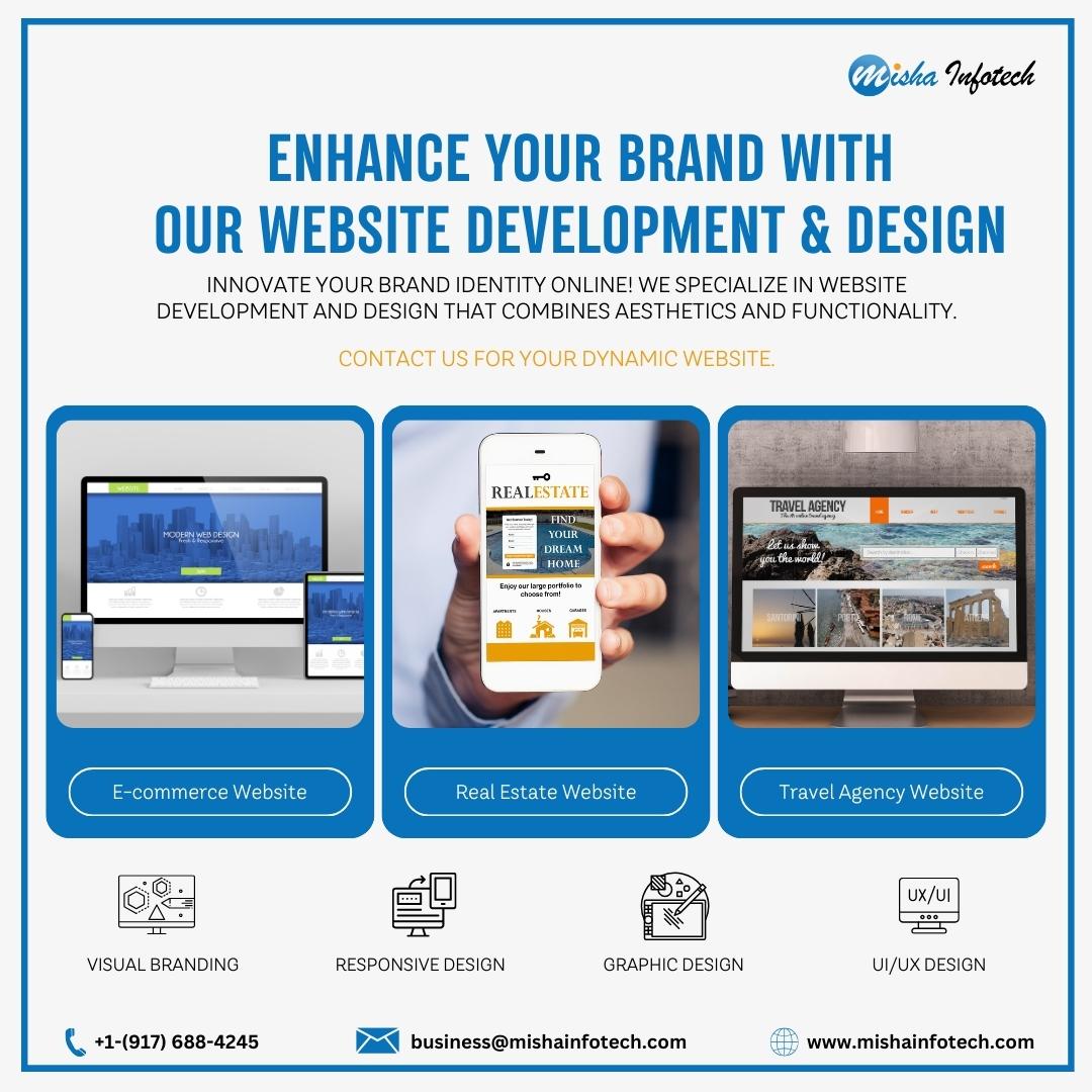 MishaInfotech's tweet image. Transform your brand's digital identity with our cutting-edge website development and design services.
Elevate your online presence today and make a statement in the digital world.
*
*
#webexpert #customwebsolutions #digitalpresence #responsivedesign #webdevelopmentservices