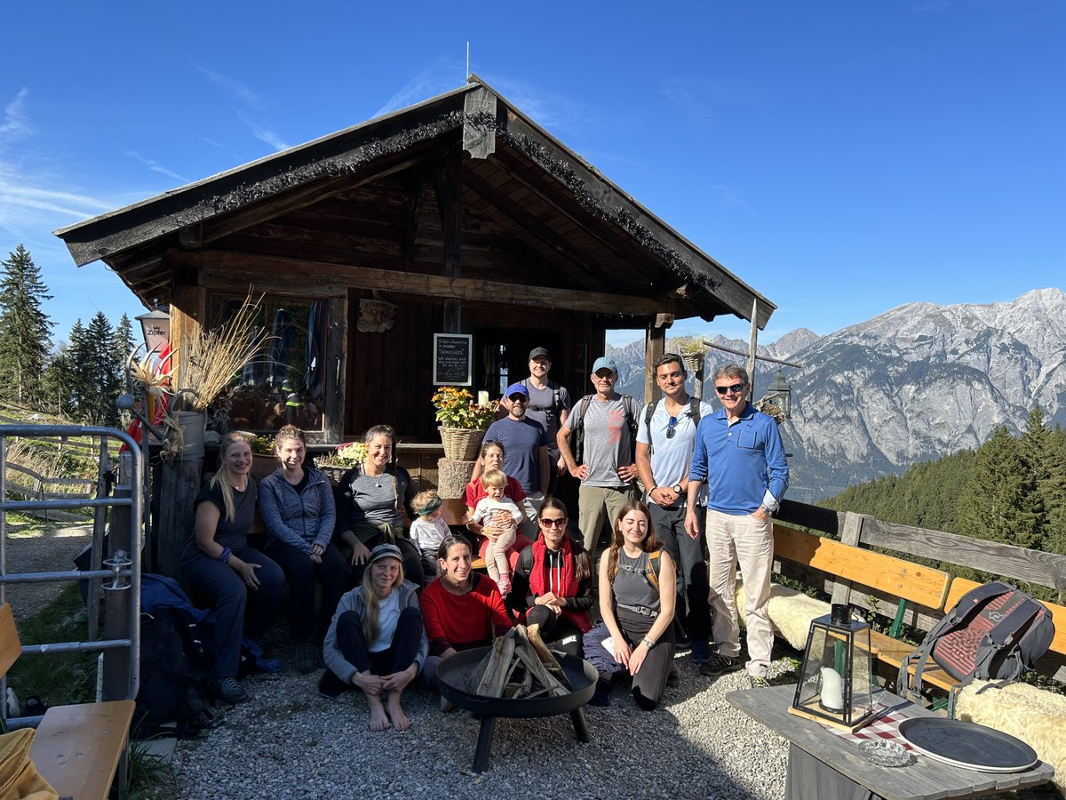 You can be a scientist also outside the lab into the wild! The yearly hike of the Innsbruck pharmacology department  #network <a href="/OrtnerNadine/">Nadine Ortner</a> <a href="/tuluclab/">Tuluc's Lab</a> #koschak <a href="/uniinnsbruck/">@uniinnsbruck@social.uibk.ac.at</a>