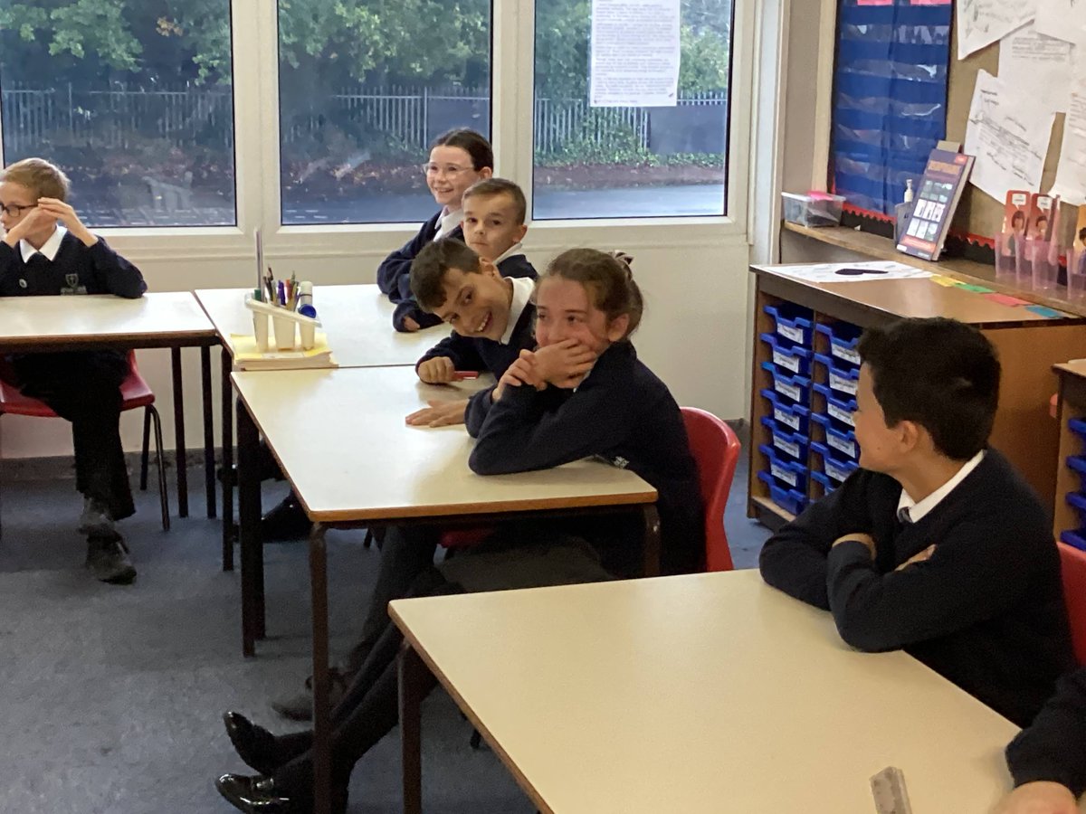 AllSoulsPrimary's tweet photo. Thank you to Mr Greenwood, Evie's Daddy, for being this week's VIP Reader in Year 6! We loved listening to his favourite book as a child, that he is now re-reading as an adult, and trying our best to solve some riddles! #vipreader https://t.co/ogc6oboLlN