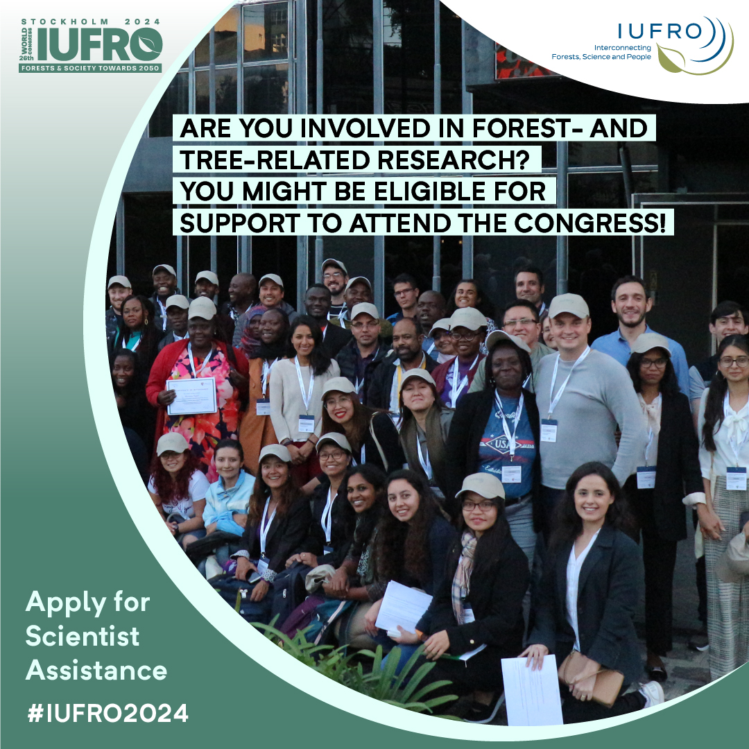 🌱 Empowering forest scientists to make a difference! The SPDC Scientist Assistance Programme (SAP) is committed to supporting scientist from economically disadvantaged nations. Apply for the SAP to participate in the XXVI IUFRO World Congress 2024 #IUFRO2024 taking place in