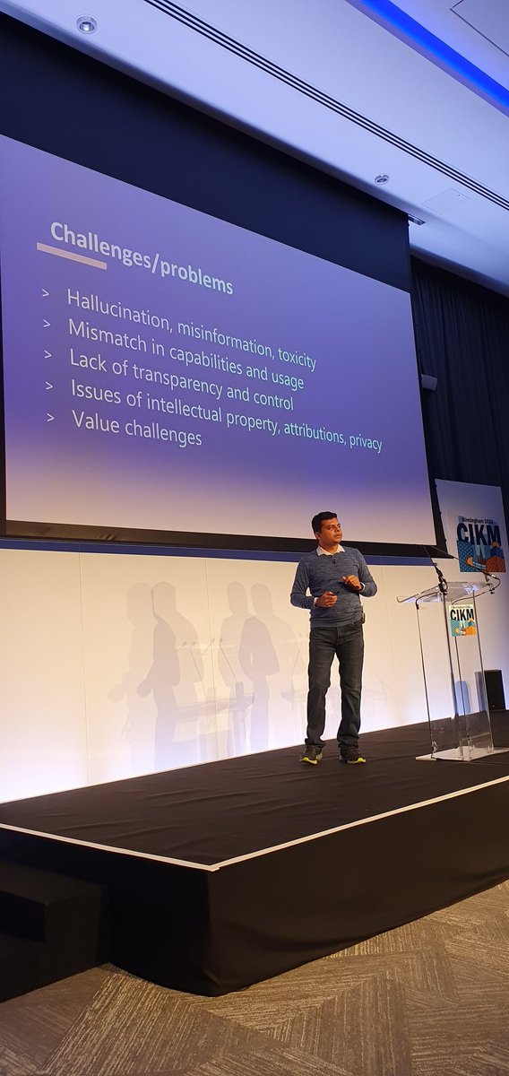 Rodrygo Santos (@rodrygo_santos) on Twitter photo Now at #cikm2023: <a href="/chirag_shah/">Chirag Shah</a> on challenges and opportunities for generative AI in information access Now at #cikm2023: <a href="/chirag_shah/">Chirag Shah</a> on challenges and opportunities for generative AI in information access