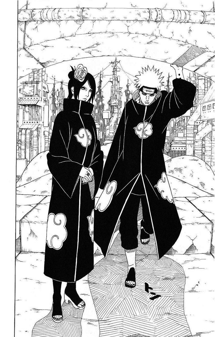 Odintus's tweet photo. This picture gives me goosebumps, lots of emotions flowing from it. 
They shouldn't have killed Konan off in Shippudeen, Hidden rain is in ruins now. 
#NARUTO #BORUTO #BorutoTwoBlueVortexCh3 #BorutoTwoBlueVortexChapter3 #BoruSara #boru https://t.co/OfX6OycXaV
