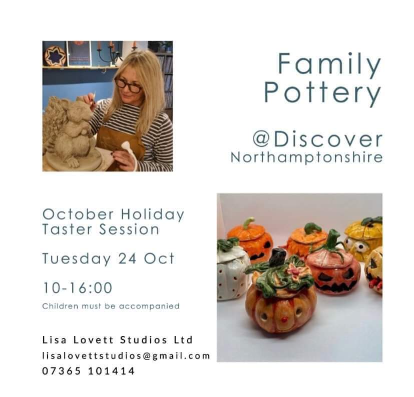 Come along for the drop in family pottery session at the Discover Hub <a href="/RushdenLakesSC/">Rushden Lakes 🌊</a> tomorrow. Create your own spooky masterpiece using air dry clay that you can take home on the day. Suggested donation £3.

#wherenext #UKSPF #Halloween

<a href="/NNorthantsC/">North Northamptonshire Council</a> 
<a href="/WestNorthants/">West Northamptonshire Council</a>
