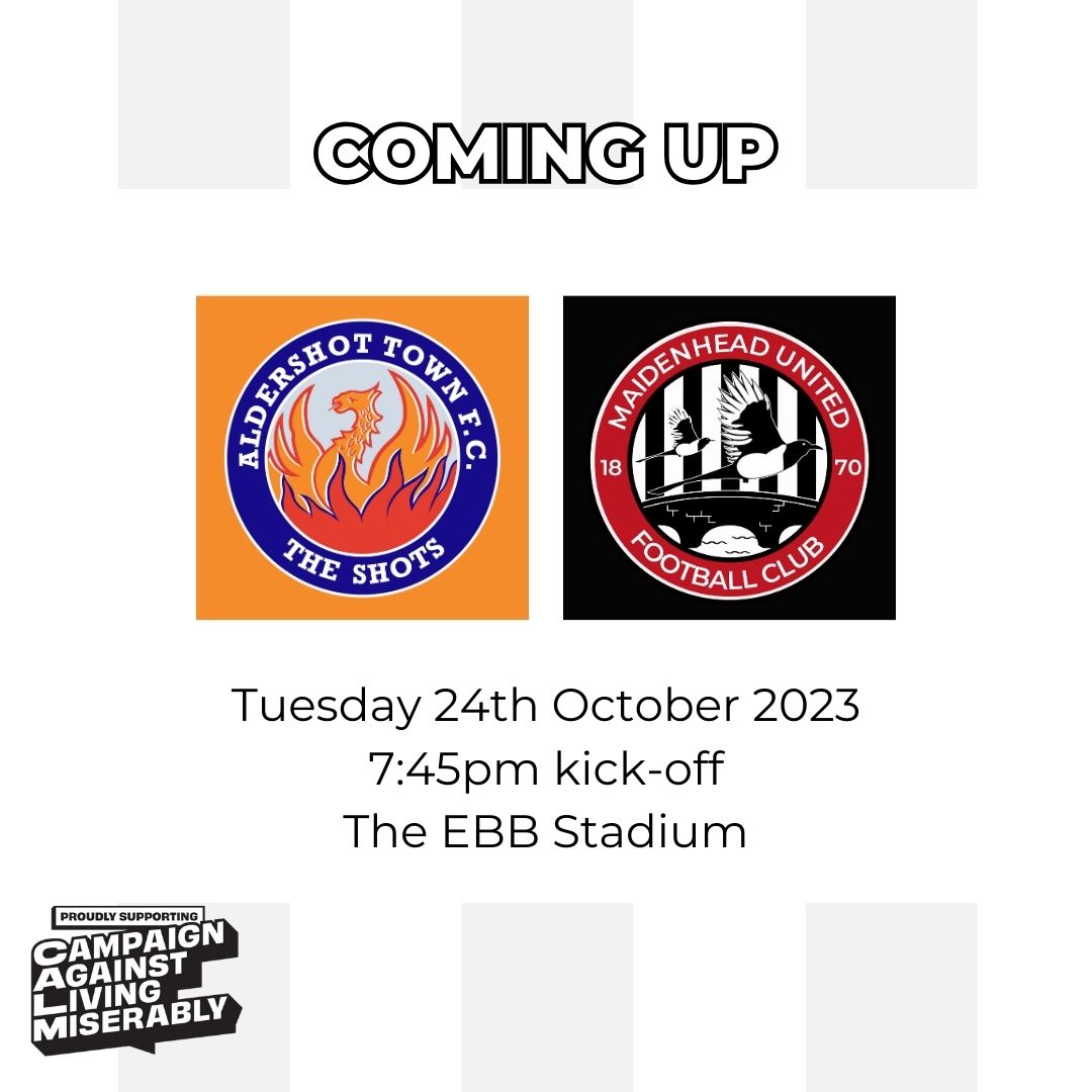 🔙 in action tomorrow evening.

We travel to the EBB Stadium to face the Shots.