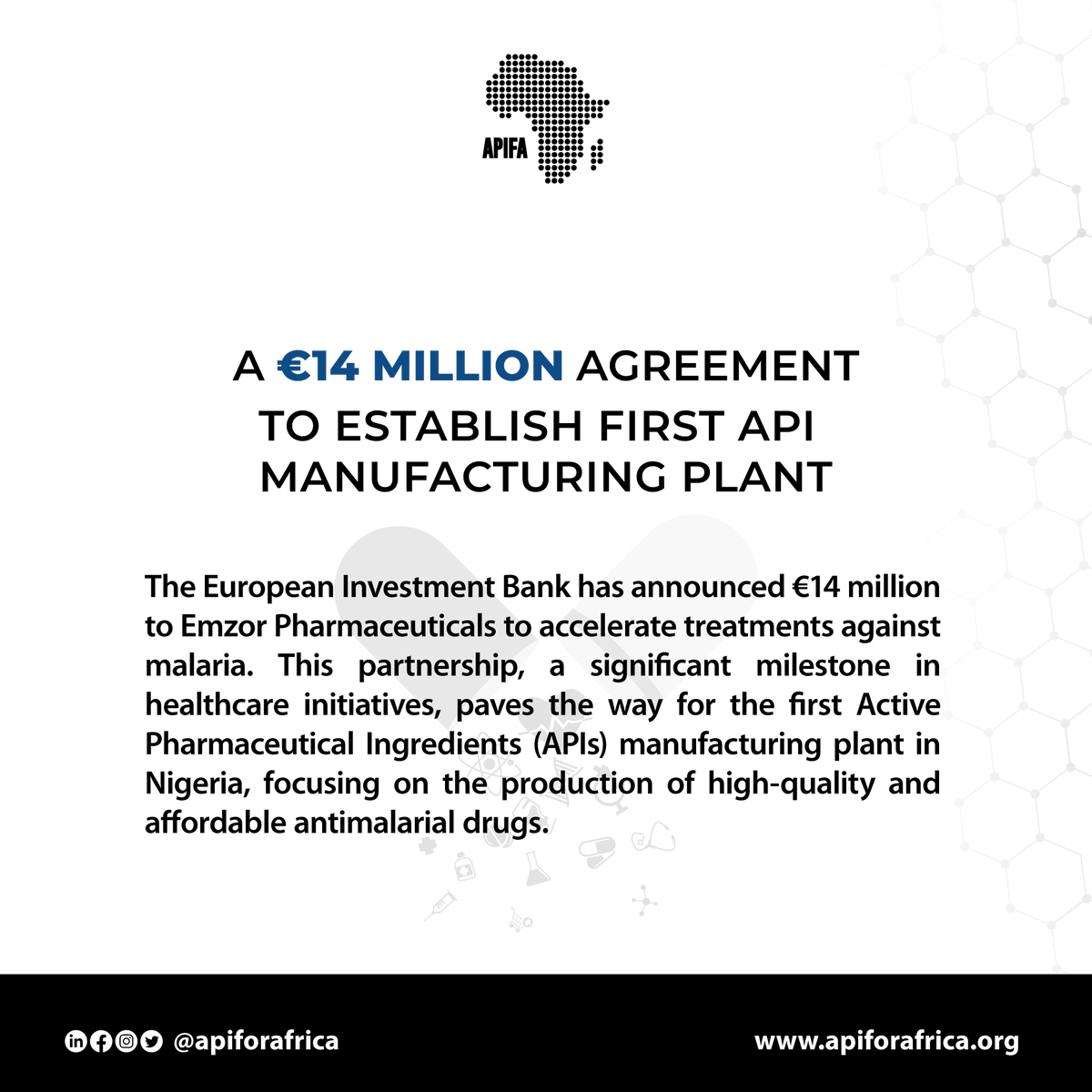 apiforafrica's tweet photo. It was a refreshing experience for #APIFA to participate in the EU-Nigeria Strategic Dialogue last week, during which we witnessed the signing of a €14 million agreement between the @EIB and @emzornigeria. @EIBGlobal @EU_Commission @EUinNigeria #APIForAFrica #LocalProduction 1/6 https://t.co/ehUPw7ORg1