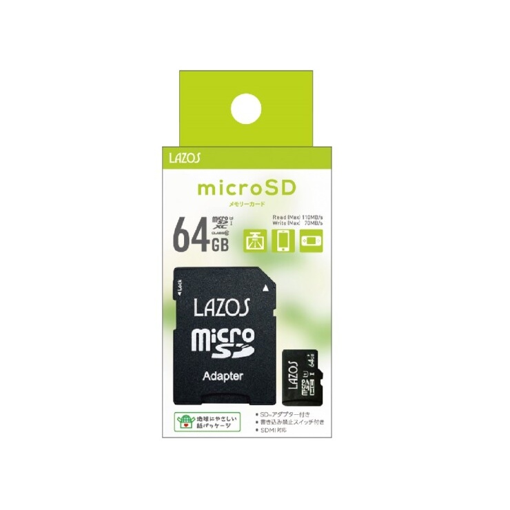 marutsunagoya's tweet image. 【新商品】
microSDXCカード 64GBが入荷しました。

64GBのmicroSDXCカードです。

768円(税込)

詳しくはマルツオンラインへどうぞ！

marutsu.co.jp/pc/i/2761998/

∩( ´∀｀)∩ﾄﾞｳｿﾞ (っ´∀｀)っ))ﾖﾛｼｸ

#microSDXCカード #LAZOS