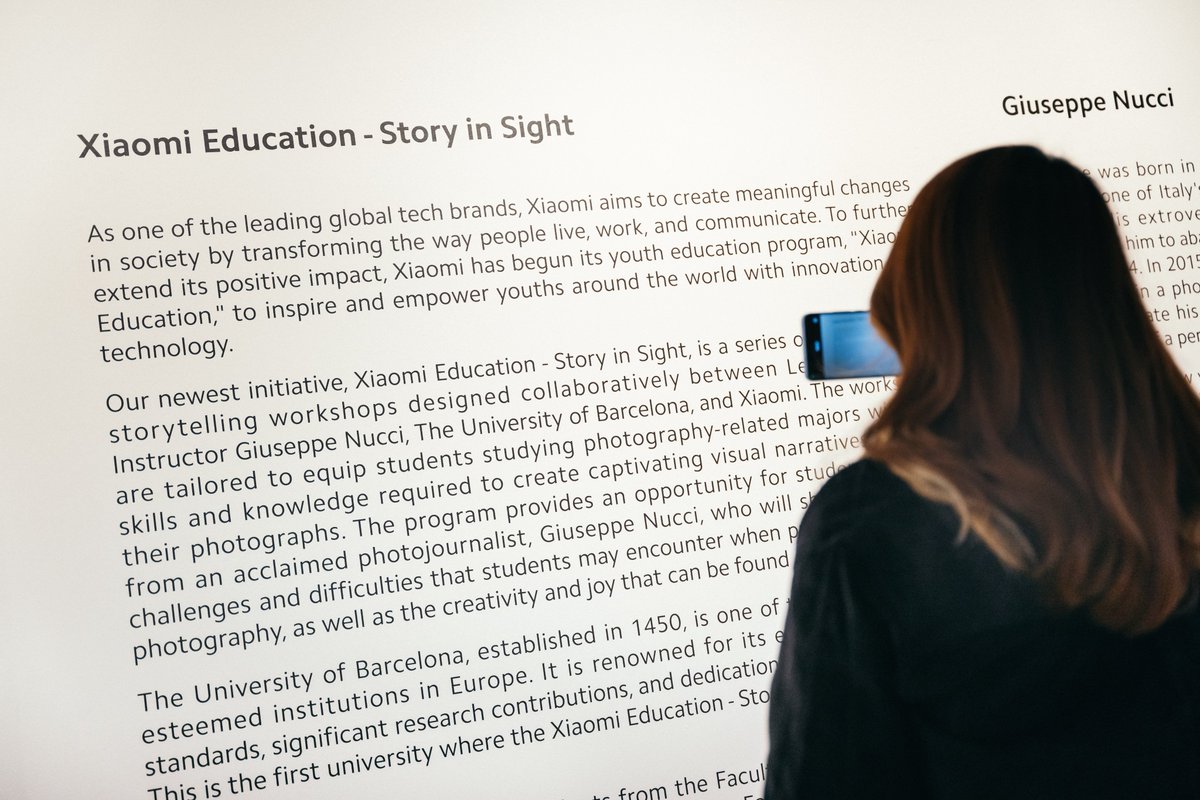 #UniBarcelona | La UB i la multinacional tecnològica @Xiaomi col·laboren per empoderar els joves en el món de la narració visual a través del projecte #StoryinSight.

Alumnat de les facultats de #BellesArtsUB, @FIMA_UB i @FilComUB participaran en tallers en el marc de la