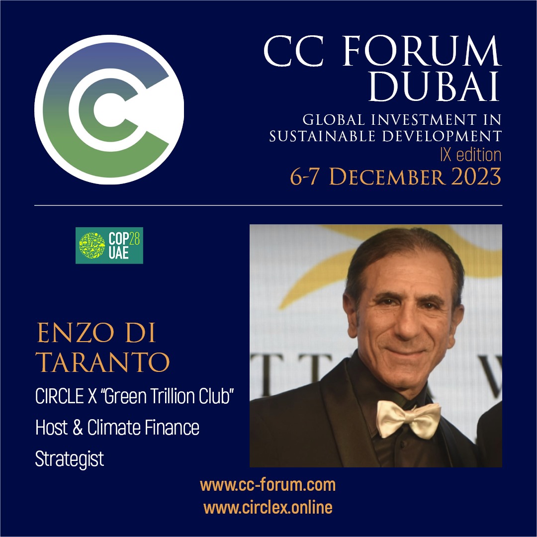 Enzo di Taranto will be chairing the panel "The New Multi-Trillion Climate Finance: What Is It and How to Capitalise on It?"