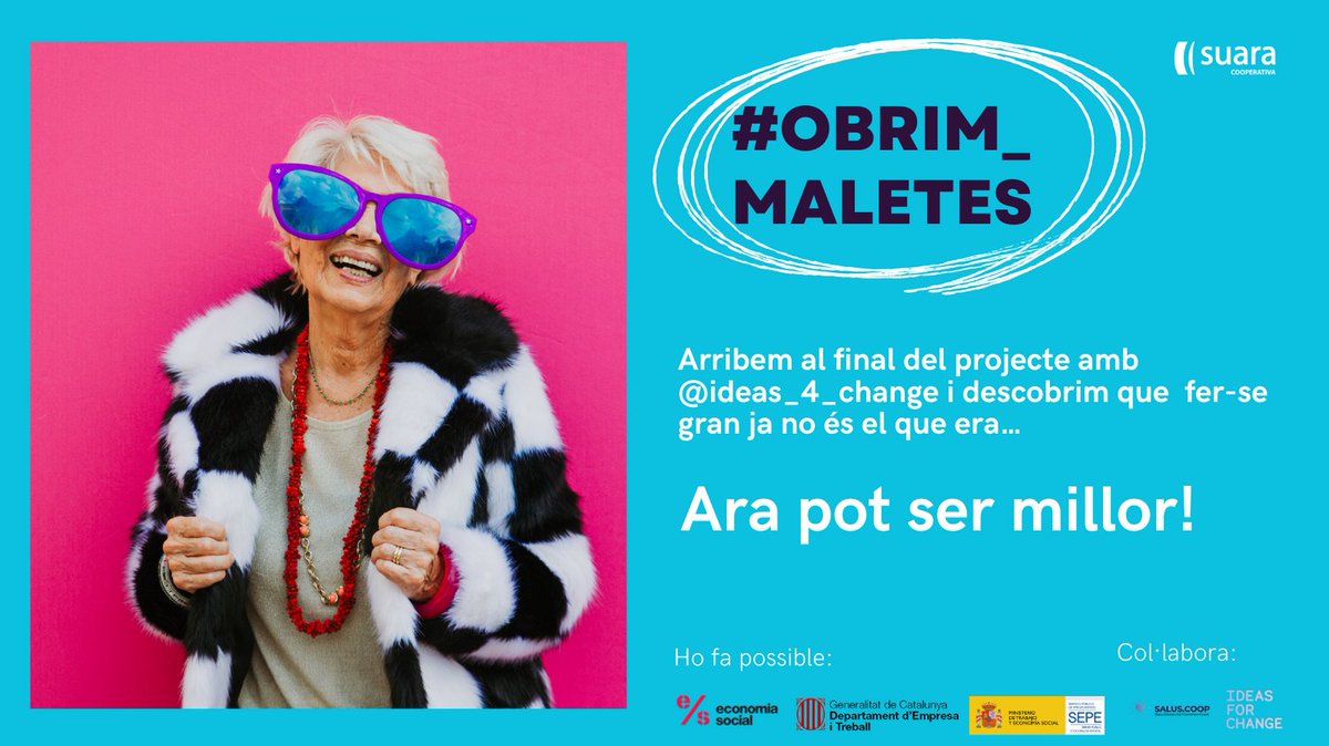 Salus.Coop (@saluscoop) on Twitter photo 🧳 #Obrim_maletes!!!
Segueix-nos i descobreix què hi porten els que saben gaudir de la vida +65!
<a href="/suaracoop/">Suara Cooperativa</a> <a href="/Ideas_4_change/">IDEAS FOR CHANGE</a>
#obrim_maletes #abrimos_maletas #Bonavida #65+ 🧳 #Obrim_maletes!!!
Segueix-nos i descobreix què hi porten els que saben gaudir de la vida +65!
<a href="/suaracoop/">Suara Cooperativa</a> <a href="/Ideas_4_change/">IDEAS FOR CHANGE</a>
#obrim_maletes #abrimos_maletas #Bonavida #65+